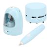 Pencil Sharpene Automatic Blue Small Portable Stationery Set for Clean Desk Sharpen Eliminate Pen