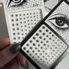 Face Art Sticker Makeup Party Jewelry Cubic Tattoo Fashion, Face Art Sticker_leaf, 1 Piece