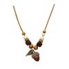 New dried fruit pendant necklace women's new Chinese retro beaded collarbone chain bracelet with