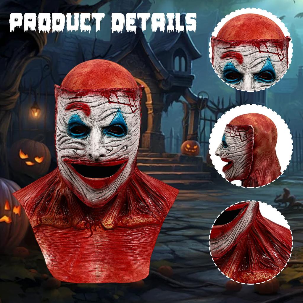Clown Double Layer Mask Halloween Horror Two Layer Mask