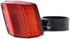 Red Bicycle Reflector for Children's Saddle with Black Mount 25.4 Mm