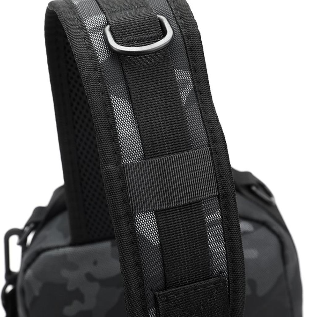 Crossbody Bag Unisex Nylon Multi Pocket Fishing Outdoor