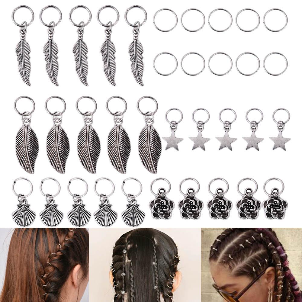 Jewelry Tubes Hair Rings Braids Beads Hair Decorations Hair Braid African Dreadlocks Hair Cuffs