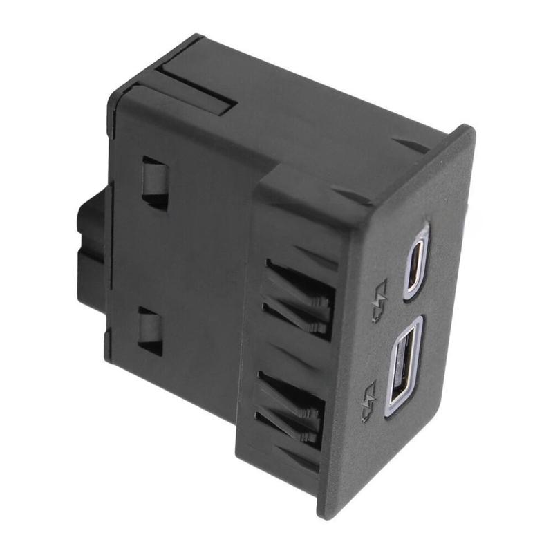 USB-C Port Dual Charge Receptacle 13525889 For Chevrolet Tahoe Suburban Silverado GMC Yukon Sierra 1500 2500HD 3500HD Escalade