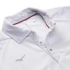 Mizuno Training Polo Short Size S Men's Quick-Dry Shirt, Sleeve, Moisture-Wicking, Quick-Drying, White, (32MAB081)