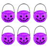 1-6Pcs Halloween Party Candy Bucket Pumpkin Gift Box Container Trick or Treat Cookie Snack Holder Decoration Props Kids Favors