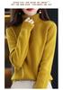 Women's Winter Double-Ply Thick High-Neck Pure Wool Cashmere Base Layer Sweater