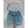 2026 Womens Crystal-Embellished Crossbody Bag Fringe Detail Small Square Shoulder No Top Handle