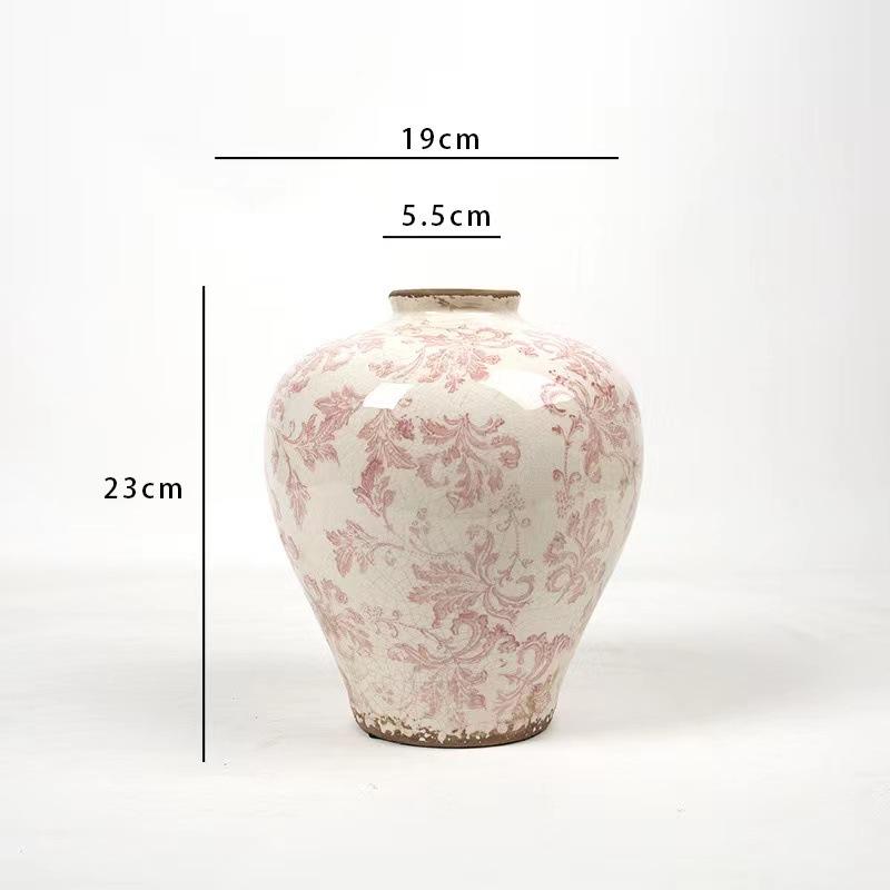 

Retro Antique Blue and White Porcelain Vase Flower Pots Table Decoration Flowers Arrangement Floral Vases Room Aesthetic Decor