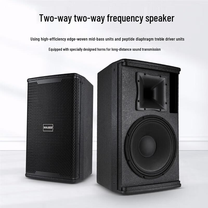 BOLEED LD-5012 Professional 12-inch Active Full-Range Speaker CN plug (adapter included) (CN version)