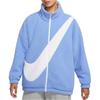 Nike Giacca Sherpa Reversibile con Logo Grande da Donna Blu DC5138-414