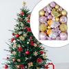 72 Pieces Christmas Tree Decorations Decorative Hanging Baubles Balls Ornaments Set