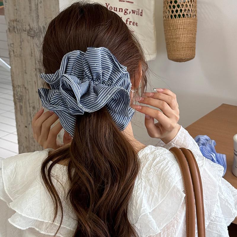 Scrunchies Hair Bands Elastic Accessories for Women Girl Rubber Korean Fascinators Elegant Rhinestone Designer Vintage Fashion