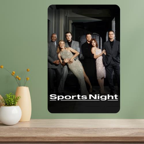 Sports Night Classic TV Show Metal Poster Sign 20x30cm（7.8x11.8inch）