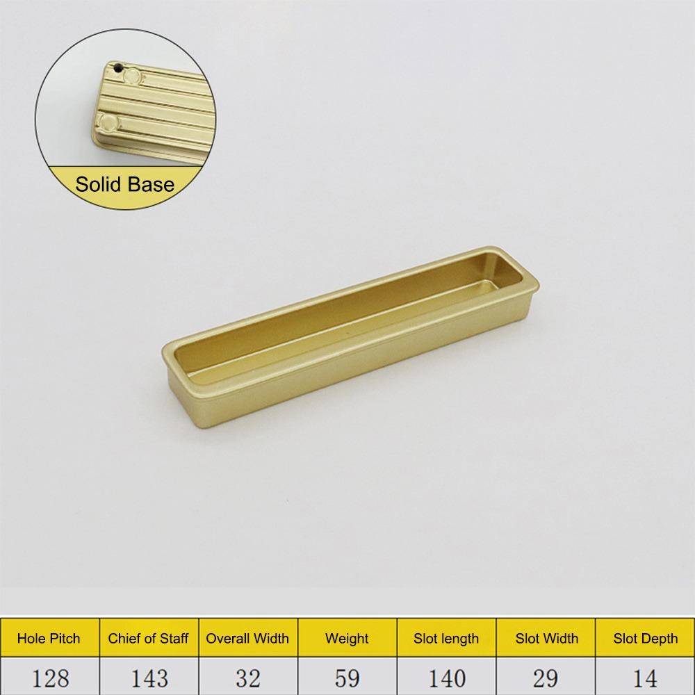 Aluminiumlegierung Eingebauter Schranktürgriff Multifunktional Gold Schwarz Grau Eingelassener Griff Möbelbeschläge Einbau-Design