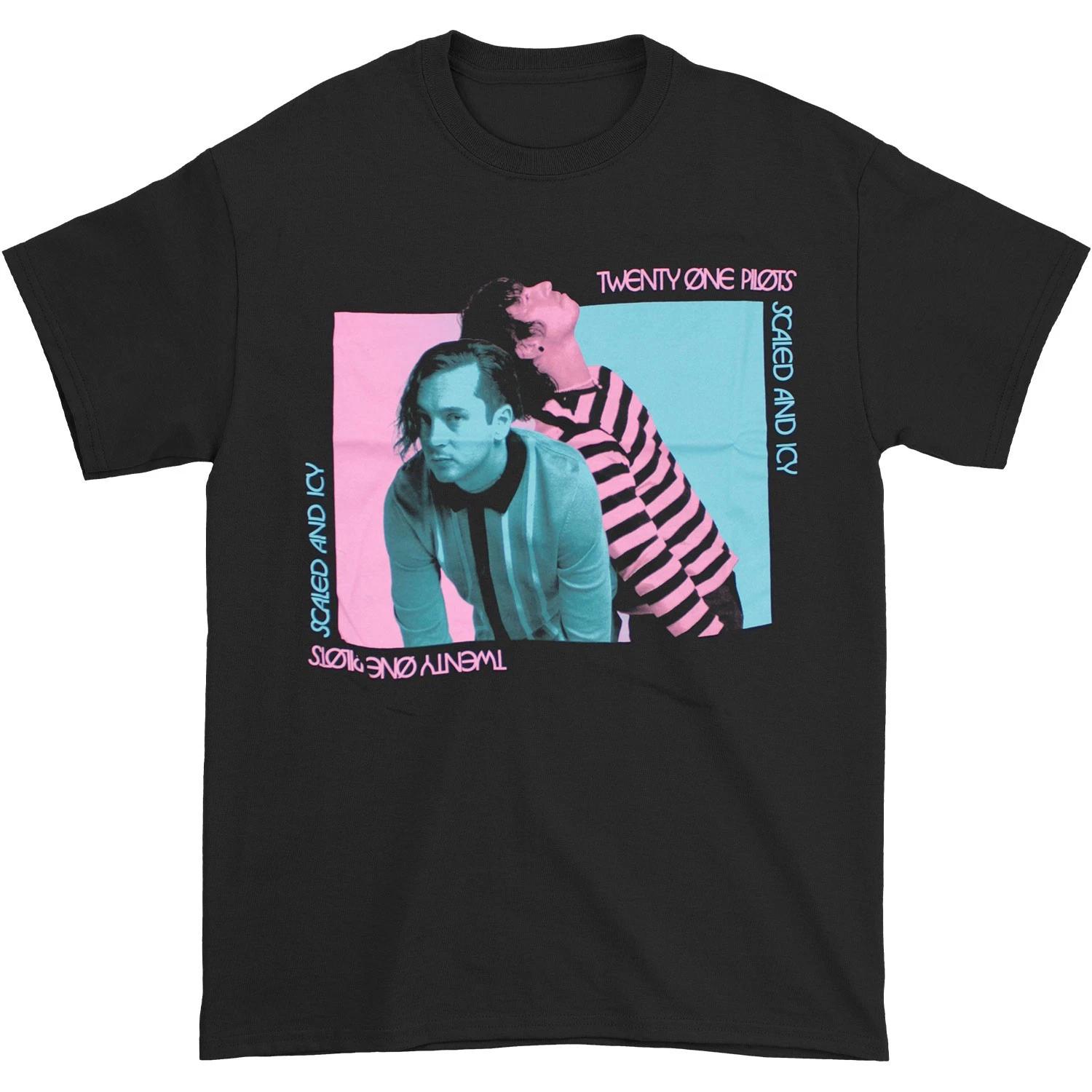Men s Twenty One Pilots Scaled And Icy Slim Fit T-shirt Small Black M