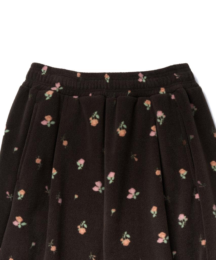 TTUDEMENT Rose Fleece Pants_Brown