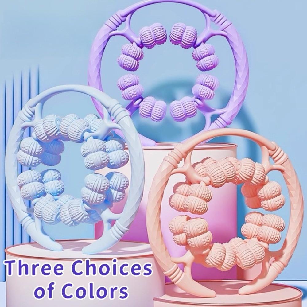 360-degree Rotation Annular Leg Clamp Massager Handheld Muscle Massager Roller  Body Massager Relax