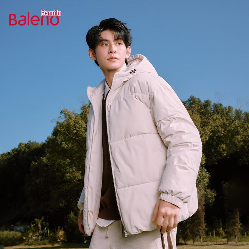 

Baleno Men s Loose Fit Hooded Padded Winter Jacket M