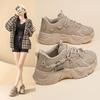 Korean version of the new dad shoes women's 2025 spring student versatile sports shoes women's casual thick-soled heightening shoes women's shoes