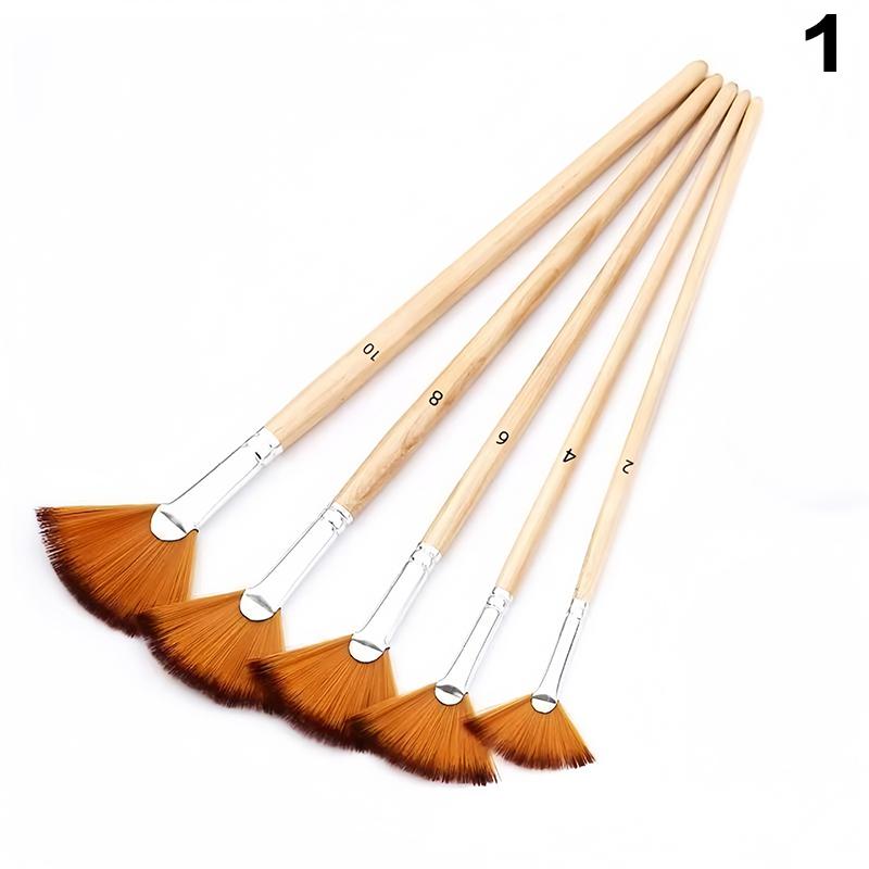 Professionelles Künstler-Pinselset Nylonborsten für Aquarell-, Acryl-, Ölmalerei, Basteln & Gesichts-Körper-Handwerk Hakenlinie