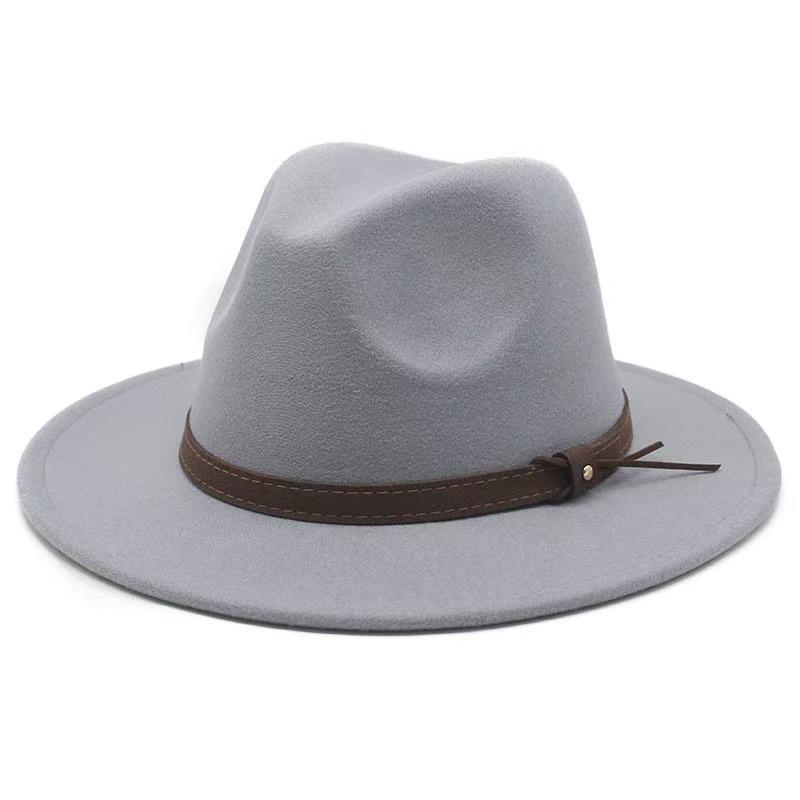 Popular European and American Cotton Retro Fedora Hat Men's and Women's British Style Jazz Hat Ethnic Top Hat