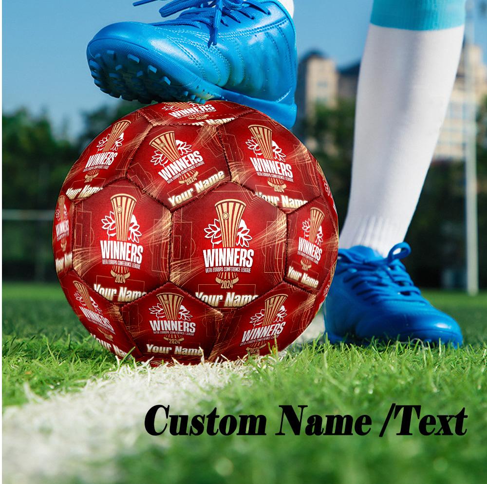 Size 5 Football Custom Name Text, Outdoor Training Soccer BallOlympiacos