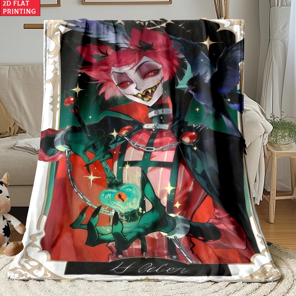 Anime Thin Flannel Blanket for Bedrooms,Living Rooms,Sofas Blankets,Offices,Lunch Breaks,Picnics,blankets Fluffy Blanket