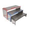 U Shape Stainless Steel Display Riser Stand, Shop Jewelry Bag Display Shelf For Dessert Cupcake Shoes Action Figure Display
