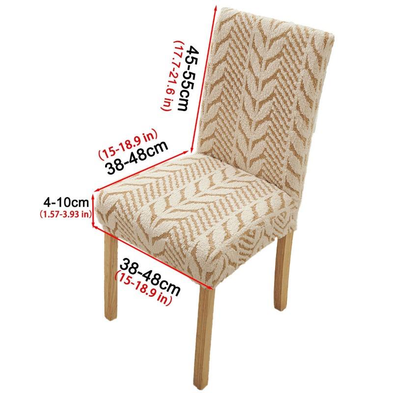 2025 Žakárový plyšový potah na židli Vysoká elasticita Potah na jídelní židli Zesílený jednodílný potah na židli