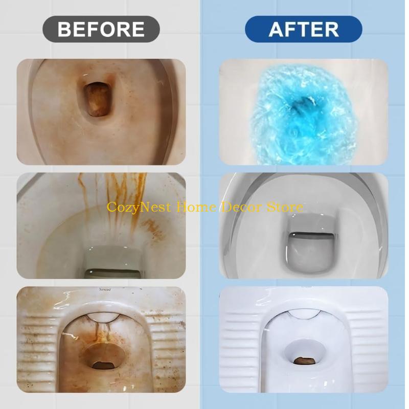 92MF 100g Toilet Cleaner Powerful Stain Removers Deodorizer For Bathroom Deep Stain Removal Odor Elimination