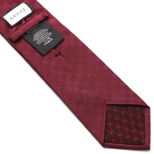 Gucci Red GG Pattern Tie GUJ-826 [Used]
