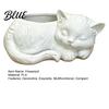 Healing Visual Style Planter 3D Printed Sleeping Cat Flowerpot, Mini Desktop Planter, Unique Indoor Garden Decor Decorative Plant Holder for