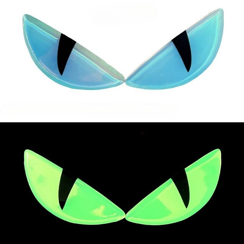 Наклейка на электромобиль, Шлем для мотоцикла, Светящаяся светоотражающая наклейка на автомобиль, 3D наклейка на автомобиль 8*8 cm