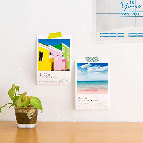 Iroha Publishing 365-Day World Tour Scenic View Daily Calendar PAS-POL TH-01 Desktop Type