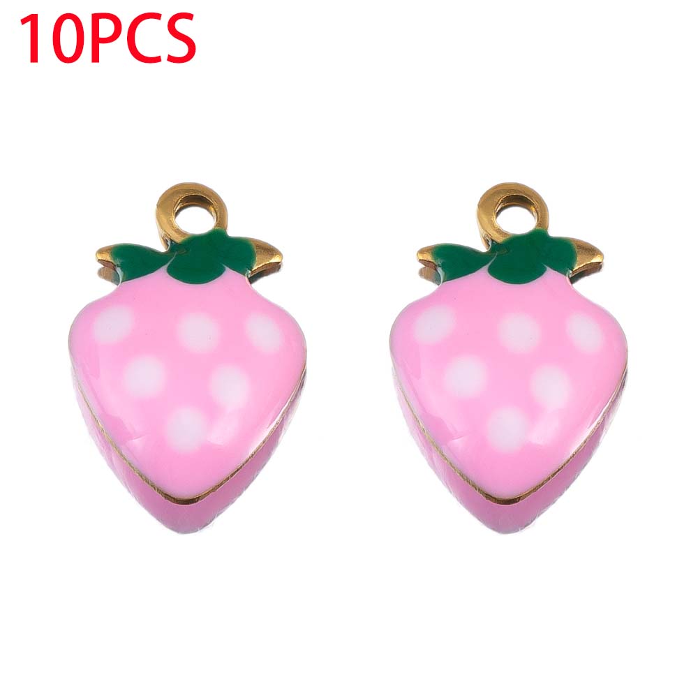 2pcs 10pcs Stainless Steel Pendant Cute Mushroom Fruit Seahorse Charms for DIY Bracelet Jewelry Making Necklce Keychain Earrings