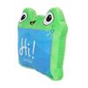 Green Frog Tablet Plush Toy, Soft Stuffed Animal, Cuddly Frog Plushie for Kids, Cute Character Collectible Gift for Boys Girls
