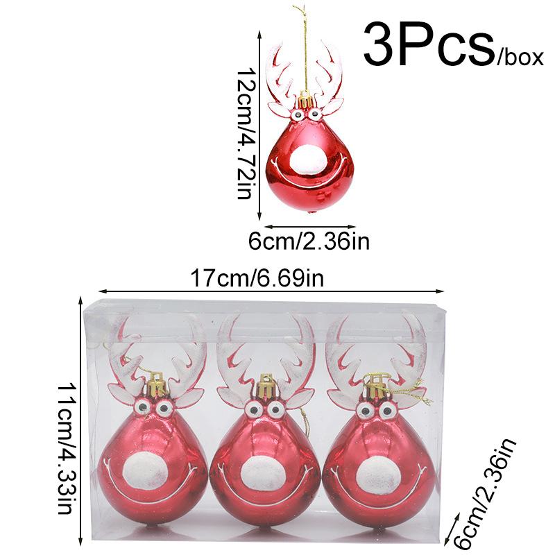3/6Pcs/Pack Home Decoration New Year Plastic DIY Christmas High Quality Hanging Pendant Lollipop Gifts