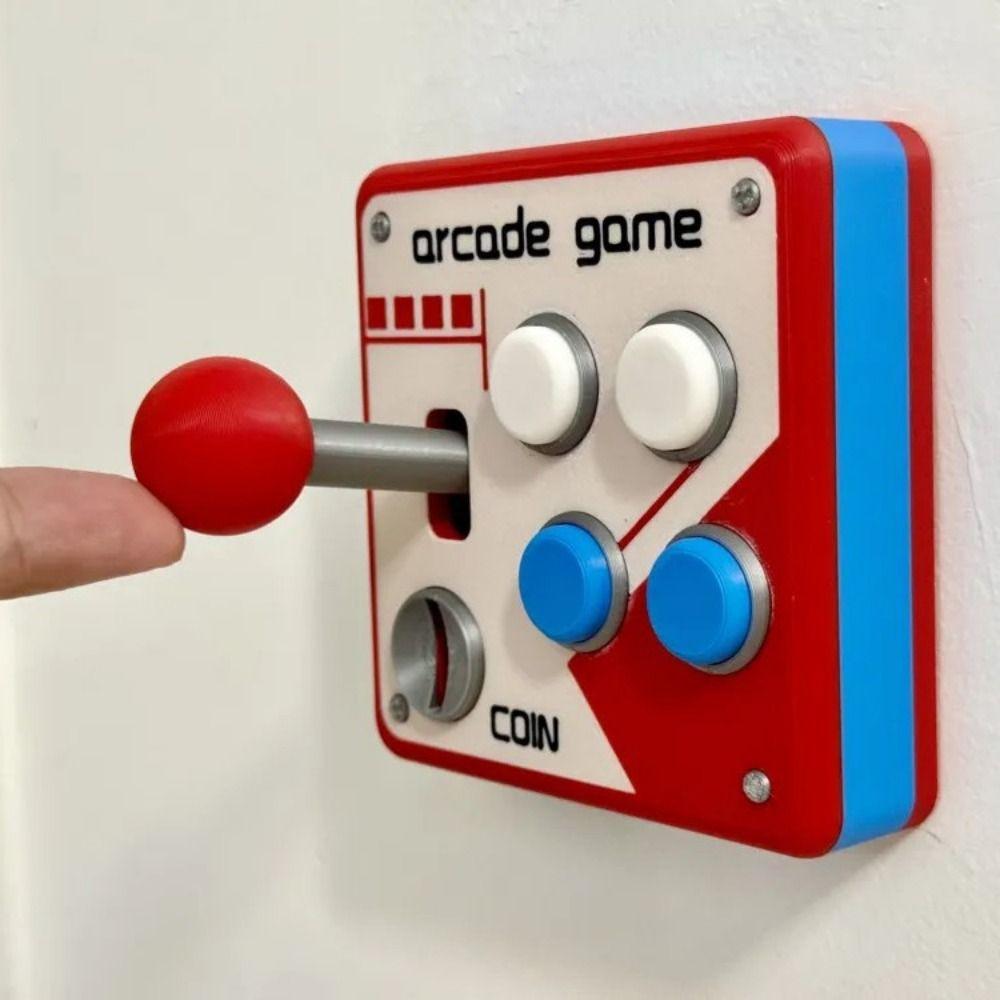 Creative Light Switch Guard Covers 3D Printed Console-shaped Switch Cover Living Room Decor