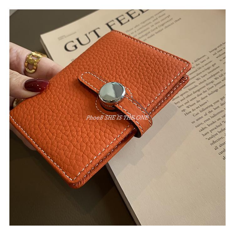 Exquisite 2025 Women's Slim Card Holder - High-Capacity Genuine Leather, Multi-Card Slots, Niche Design