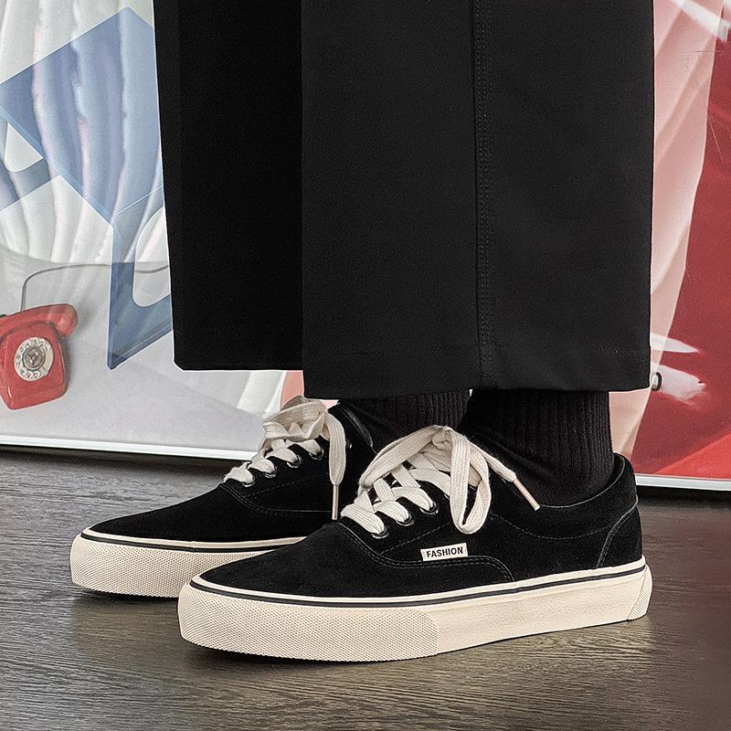 Fashion Red Retro Vulcanized Men's Shoes Comfortable Low Cut Canvas Shoes Fashionable Casual Sports Designer Breathable Flat Shoes