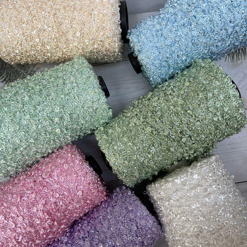 500g Big Ears, Double-sided Circular Yarn, Glossy Circular Yarn, DIY Handmade Mixed Thread Material, Hand Woven Scarf, Bag Yarn