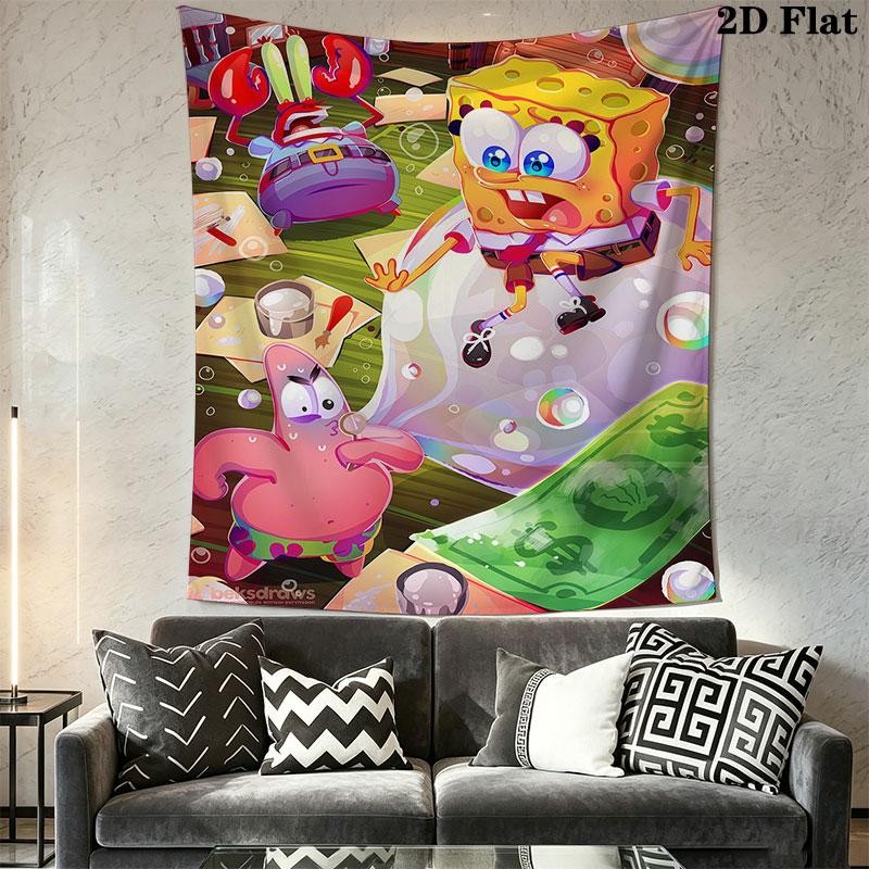 Animation Wall Hanging Printed Fabric Blanket Decorative Tapestries for Bedroom Living Room Home Decor