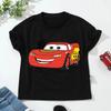 Women T-shirt Disney Car Pixar Lightning McQueen Print Short Sleeve Tshirts Cartoon Summer Short Sleeve T Shirts and Blouses Top