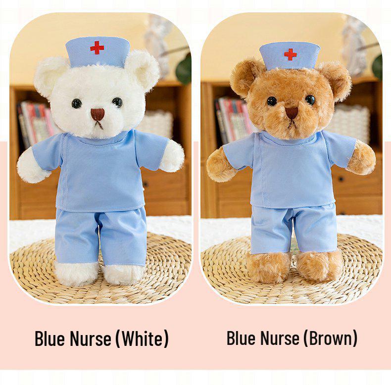 Pluszowa zabawka miś absolwent pielęgniarstwa – pluszowy prezent o tematyce lekarskiej