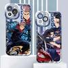 Anime Jujutsu Kaisen Phone Case For iPhone 16 15 14 13 12 11 Pro Max X XR XS MAX SE20 8 7 Plus Mini Satoru Gojo Itadori Yuji