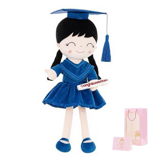 

Yousheng 2026 Graduation Plush Doll with Cap & Gown Soft Stuffed Toy for Kids 13-Inch Commemorative Gift for Kindergarten Preschool Elementary 35cm синий