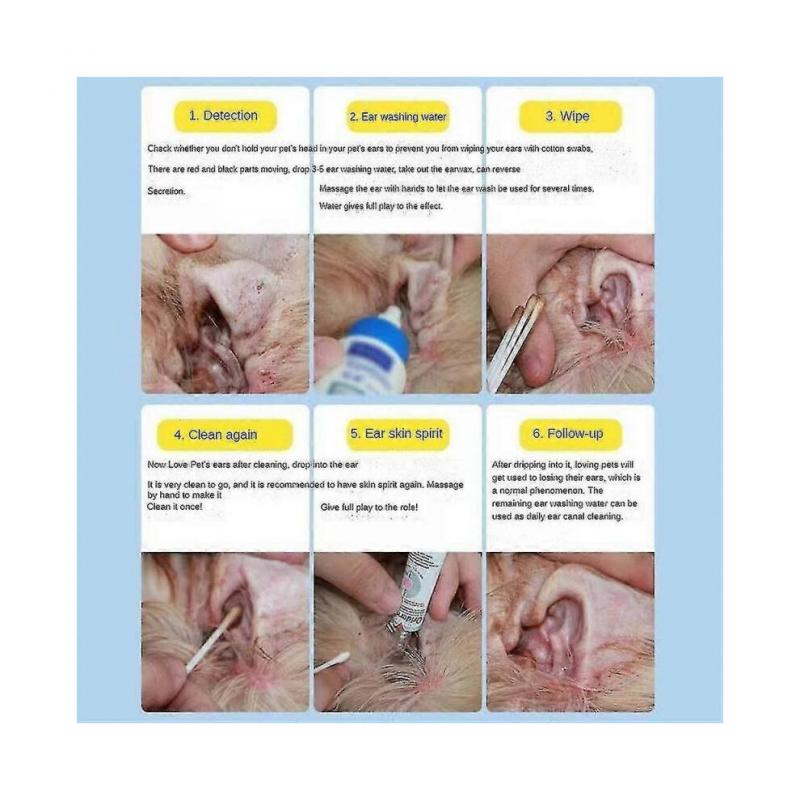 Ohrhaut Ling Echter Hunde- und Katzenpilz Ohrenjucken Ohrenschmalz 10g