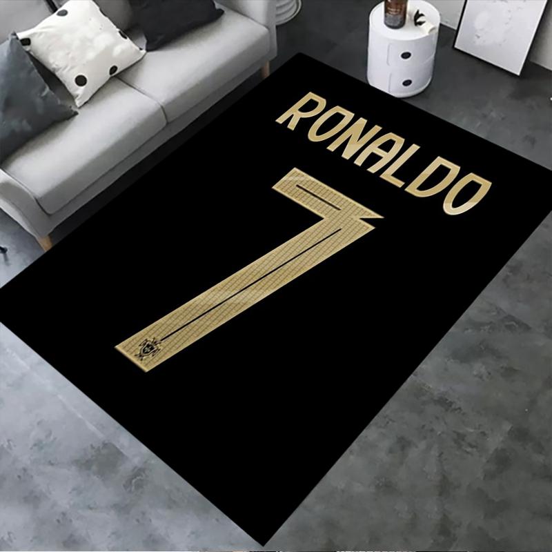 Nowy dywan C Ronaldo 2025 do salonu, sypialni, domu, dekoracja sofy, antypoślizgowa mata podłogowa dla dzieci 100x120cm( 39x47in )