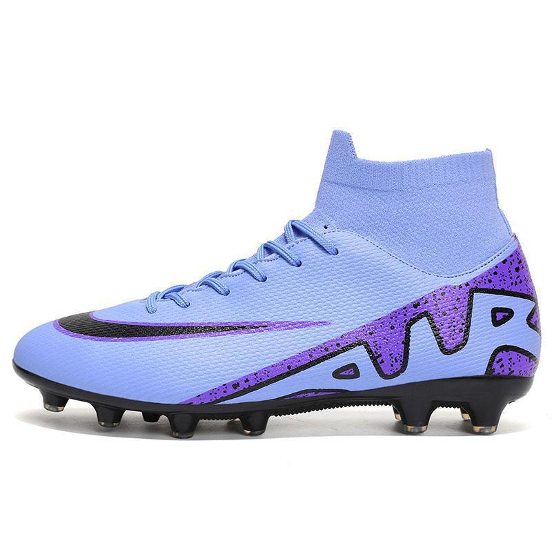 New football shoes men's and women's long nails broken nails adult sports shoes large size artificial grass training shoes